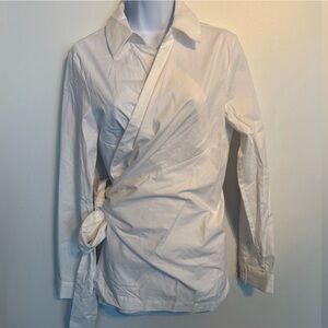 CAbi Elegant Cream Blouse